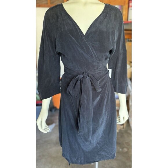 envelope 1976 dress San Diego Black Wrap Minimalist Chic Size 40 NWT $515 - Picture 3 of 16